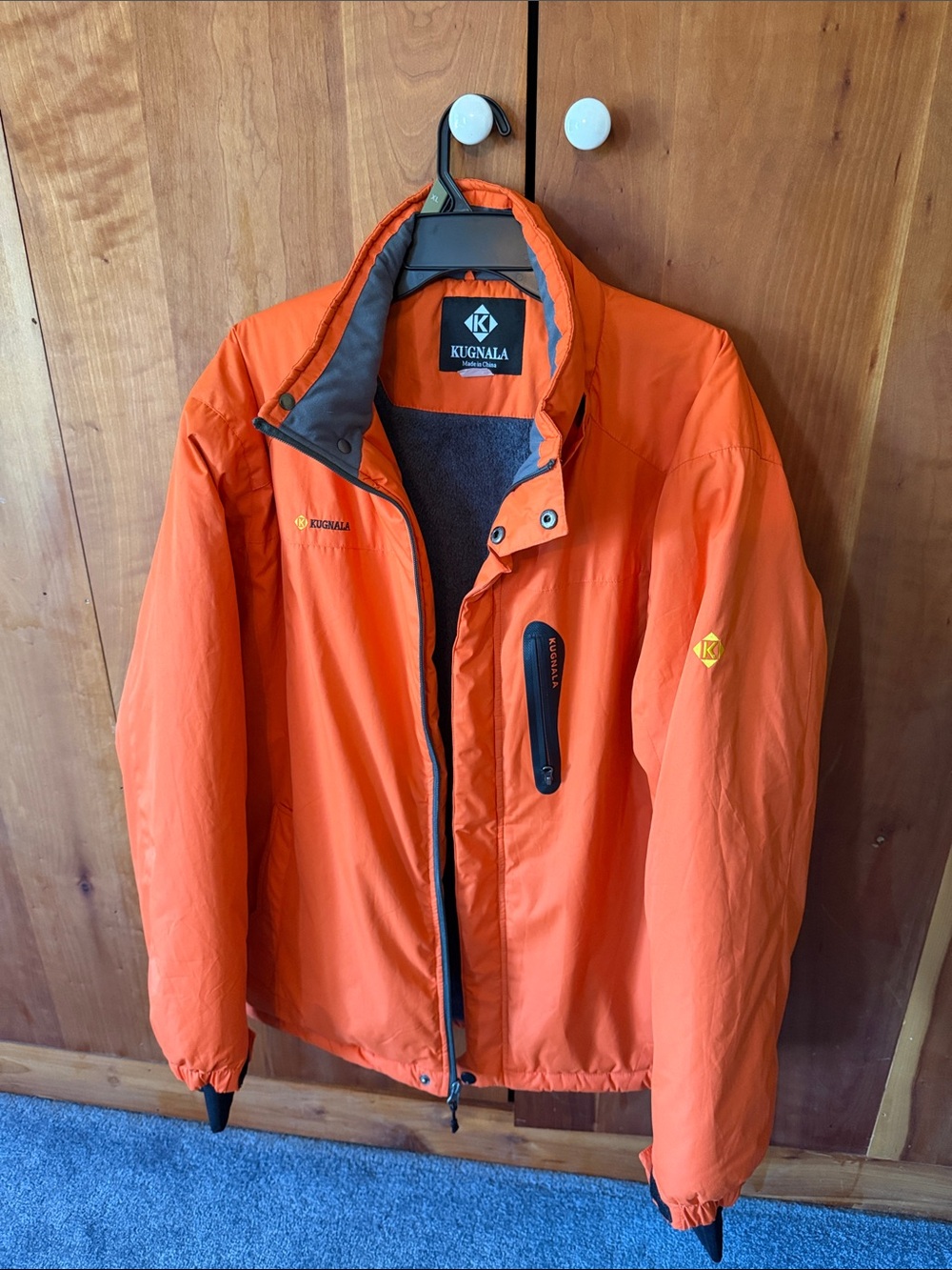 Men's High-Visibility Orange Performance Jacket